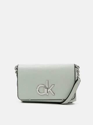 Světle zelená crossbody kabelka Calvin Klein Jeans