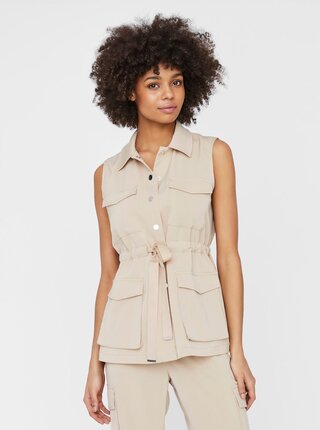 Béžová vesta VERO MODA Paula