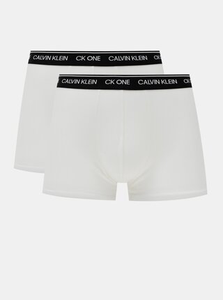 Sada dvou bílých boxerek Calvin Klein Underwear