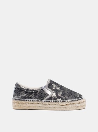 Šedé dámske vzorované espadrilky Replay