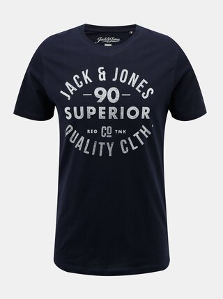 Tmavomodré tričko Jack & Jones