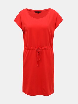 Červené basic šaty VERO MODA April