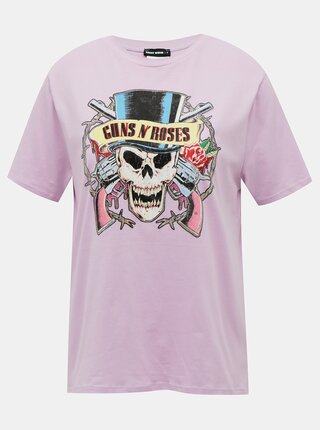 Fialové tričko TALLY WEiJL Guns N´ Roses