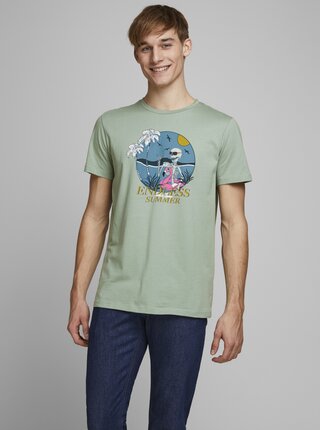 Zelené tričko Jack & Jones Niket