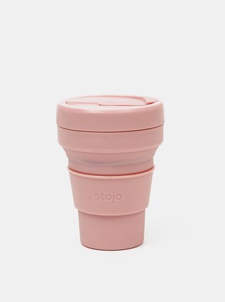 Růžový cestovní skládací hrnek Stojo Mini 236 ml