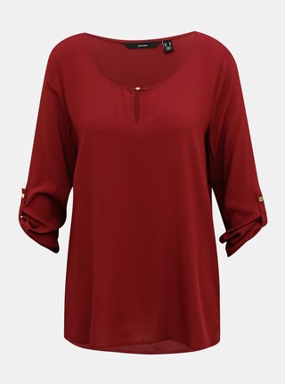 Vínová halenka VERO MODA
