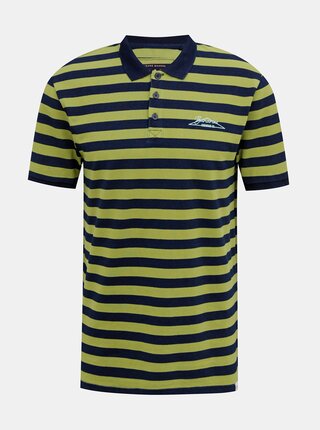 Zelené pruhované polo tričko ONLY & SONS Even