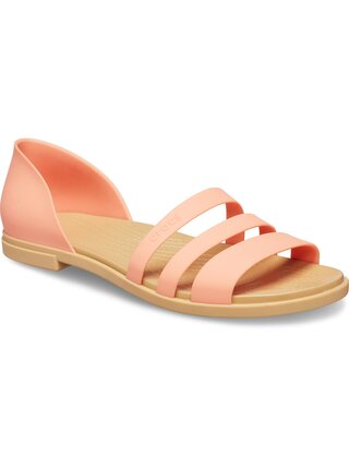 Crocs lososové sandály Tulum Open Flat
