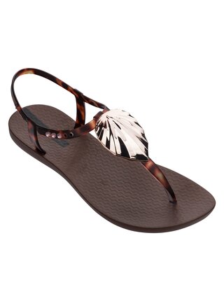 Ipanema hnědé sandály Leaf Brown/Clear