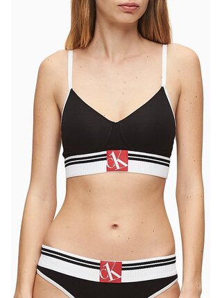 Calvin Klein černá podprsenka Lightly Lined Bralette