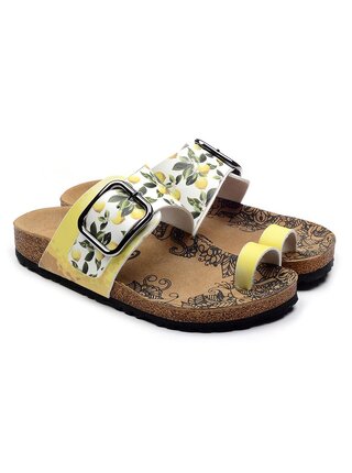 Calceo žluté sandály Thong Sandals Lemon