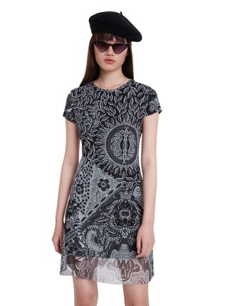 Desigual černé šaty Vest Paris