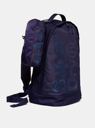 Tmavě modrý batoh s pouzdrem Superdry