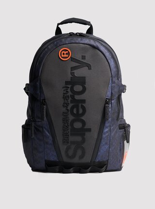 Šedo-modrý batoh Superdry