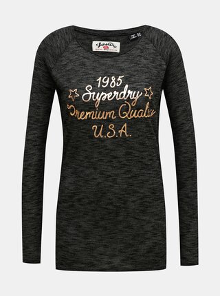 Černé dámské tričko Superdry