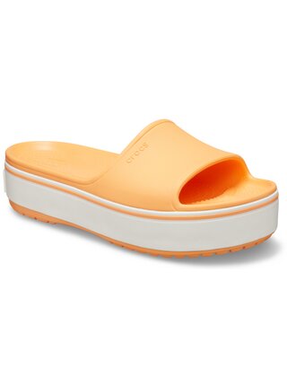 Crocs oranžové pantofle na platformě Crocband Platform Slide