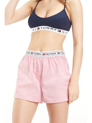 Tommy Hilfiger růžové dámské domácí kraťasy Woven Short