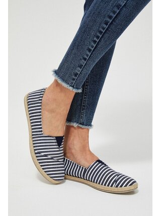 Moodo pruhované espadrilky s jutou
