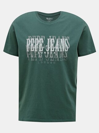 Tmavozelené pánske tričko Pepe Jeans