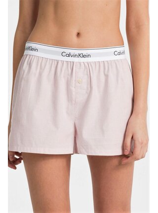 Calvin Klein dámské růžové domácí trenýrky Sleep Short