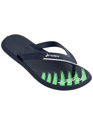 Rider tmavě modré pánské žabky R1 Ultra Ad Blue/White/Green