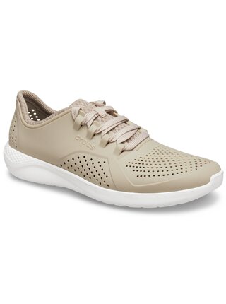 Crocs béžové tenisky LiteRide Pacer Cobblestone/White