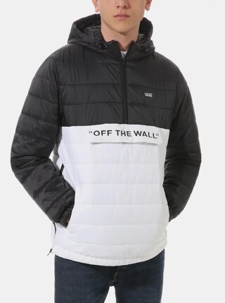 Bílo-černý pánský prošívaný anorak VANS