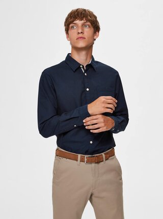 Tmavě modrá slim fit košile Selected Homme Tyler
