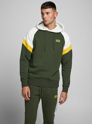 Kaki mikina Jack & Jones Poul