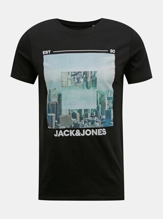 Černé tričko Jack & Jones Barista