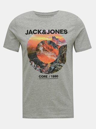 Šedé tričko Jack & Jones Barista
