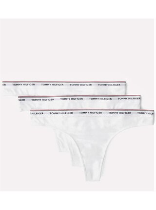 Tommy Hilfiger bílý 3 pack tang 3P Thong Basic