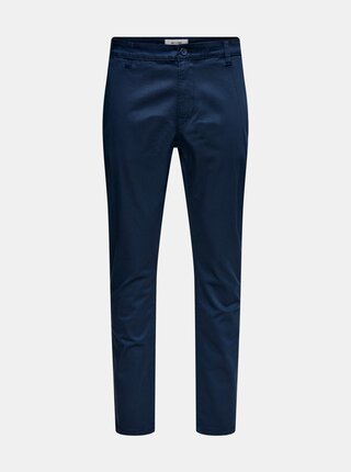 Tmavě modré chino kalhoty ONLY & SONS Will