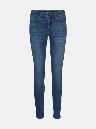 Modré slim fit džíny VERO MODA Ella