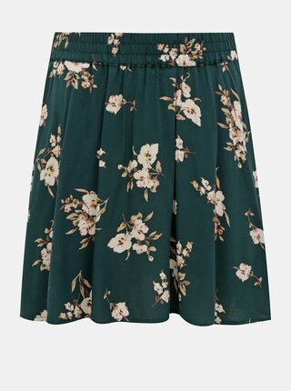Zelená kvetovaná sukňa VERO MODA