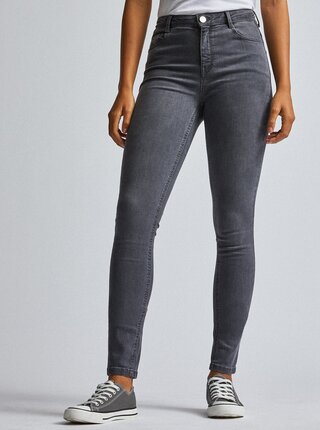 Šedé skinny fit džíny Dorothy Perkins Tall