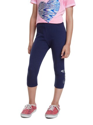 Desigual modré dívčí legíny Legging Platon