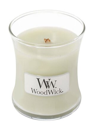 WoodWick vonná svíčka Fig Leaf & Tuberose malá váza