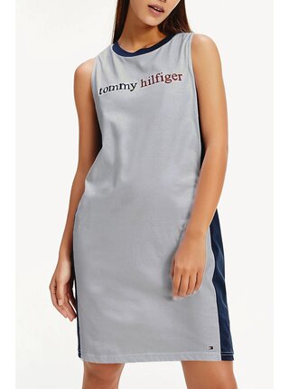 Tommy Hilfiger šedé šaty Night Dress Grey Heather