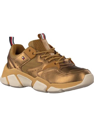 Tommy Hilfiger zlaté tenisky Metallic Tommy Chunky Sneaker Dark Gold
