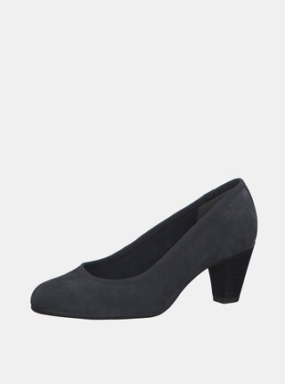 Pantofi cu toc pentru femei s.Oliver - albastru inchis