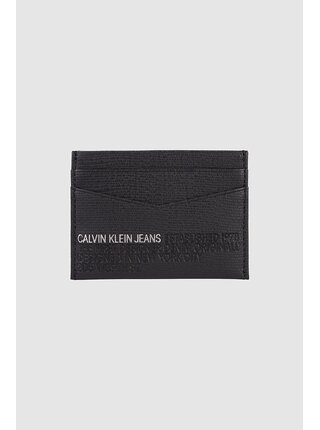 Calvin Klein černý kožený dokladovník Cardcase