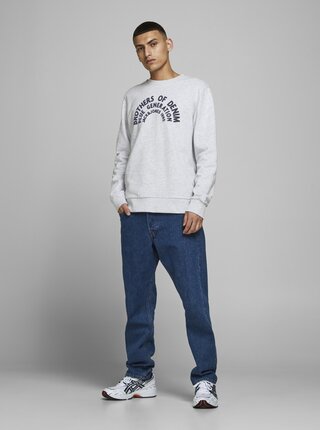 Bílá mikina Jack & Jones Orstandard