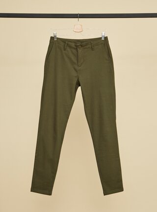 Khaki dámské slim fit kalhoty ZOOT Baseline Heather