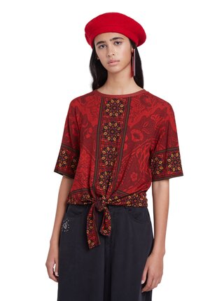 Desigual červené tričko TS Illinois