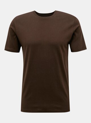 Tmavě hnědé basic tričko Selected Homme The Perfect