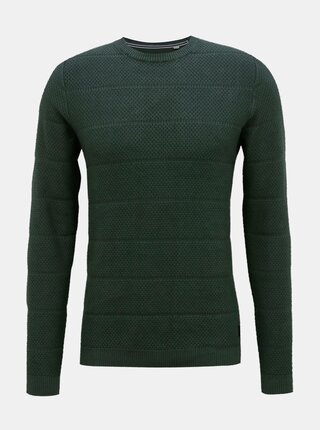 Tmavě zelený svetr Jack & Jones Cosnow