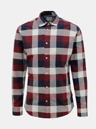 Červeno-modrá kostkovaná košile Jack & Jones Eplain