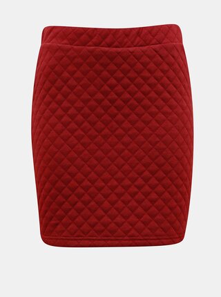Vínová prošívaná sukně VERO MODA Cayle