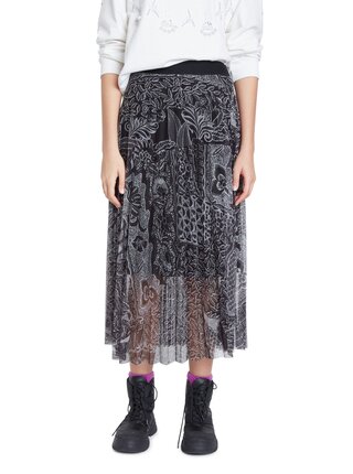 Desigual černo-bílá sukně Fal Fabiola